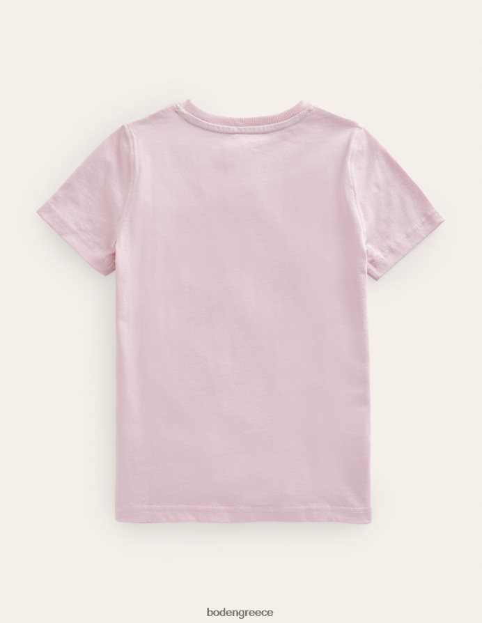 γαλλική ροζ άγρια ​​ζωή είδη ένδυσης γραφικό μπλουζάκι Boden κορίτσια 464PH83011