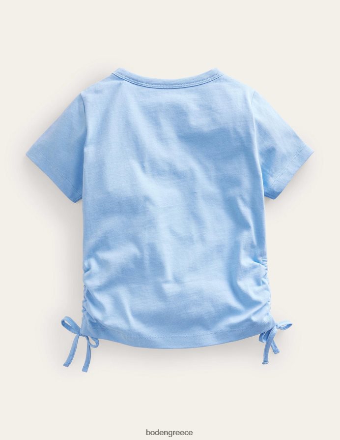 όψη μπλε είδη ένδυσης τριμμένο πλαϊνό μπλουζάκι Boden κορίτσια 464PH83032