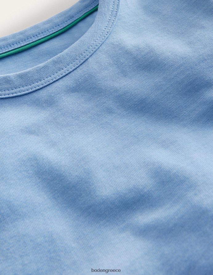 όψη μπλε είδη ένδυσης τριμμένο πλαϊνό μπλουζάκι Boden κορίτσια 464PH83032