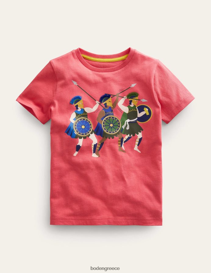 μαρμελάδα κόκκινη είδη ένδυσης μπλουζάκι πολεμιστή Boden κορίτσια 464PH83043