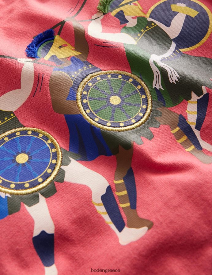 μαρμελάδα κόκκινη είδη ένδυσης μπλουζάκι πολεμιστή Boden κορίτσια 464PH83043