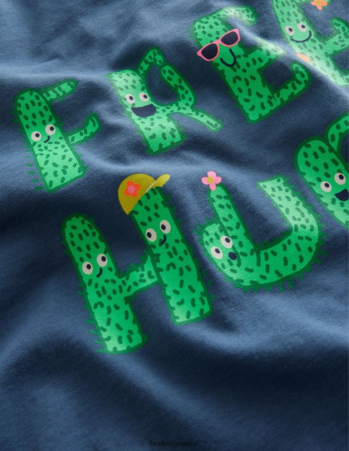 ρομπότ μπλε δωρεάν αγκαλιές είδη ένδυσης γραφικό μπλουζάκι Boden κορίτσια 464PH83059