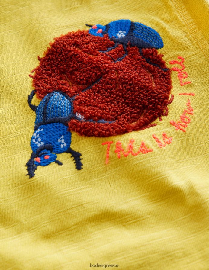 φραγκοστάφυλλο είδη ένδυσης μπλουζάκι με λογότυπο με στάμπα Boden κορίτσια 464PH83065