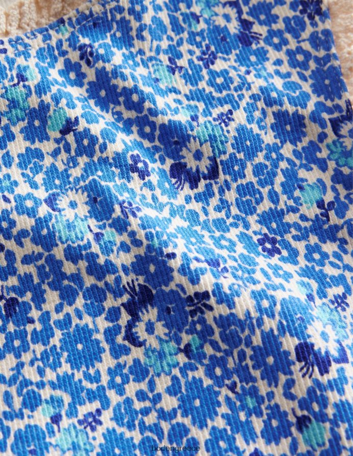 λουλουδάτο μπλε καμπάνα είδη ένδυσης φανελάκι Boden κορίτσια 464PH83086