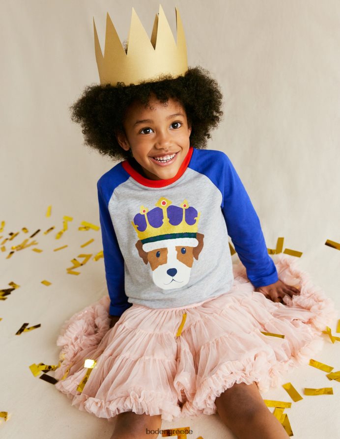 μπλε/γκρίζα μάργα είδη ένδυσης μπλουζάκι στέψης Boden κορίτσια 464PH83098