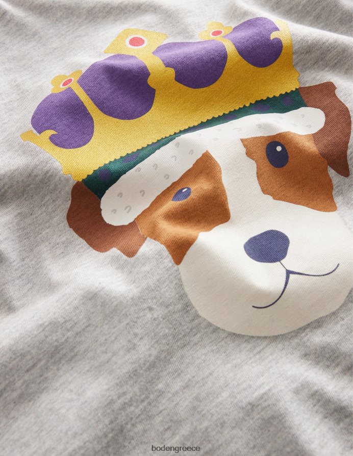 μπλε/γκρίζα μάργα είδη ένδυσης μπλουζάκι στέψης Boden κορίτσια 464PH83098