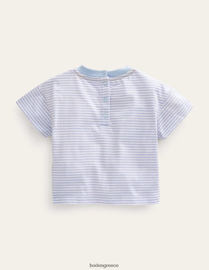 ιβουάρ/μπλε κόσμος είδη ένδυσης χαλαρό μπλουζάκι Boden κορίτσια 464PH83102