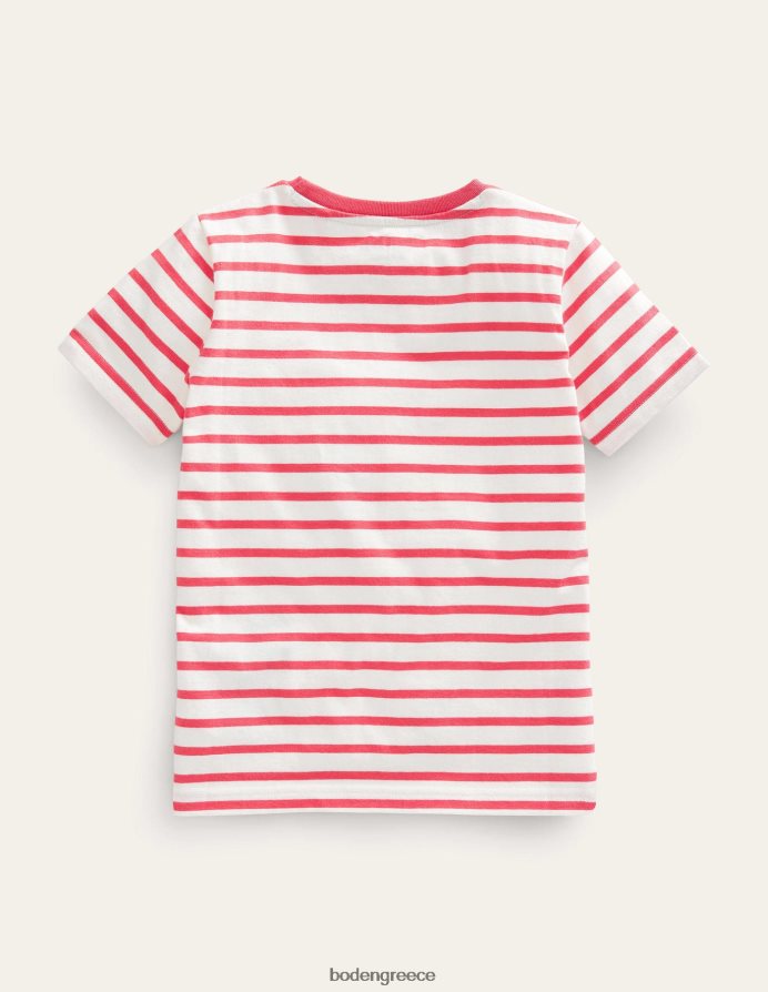 ινδικό χοιρίδιο ελεφαντόδοντο/μαρμελάδα είδη ένδυσης απλικέ μπλουζάκι ζώων Boden κορίτσια 464PH83151