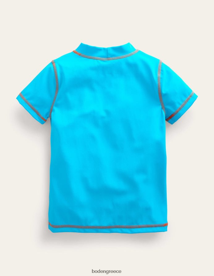 μπλε καμπάνα είδη ένδυσης κοντομάνικο εξανθημένο γιλέκο Boden κορίτσια 464PH83179