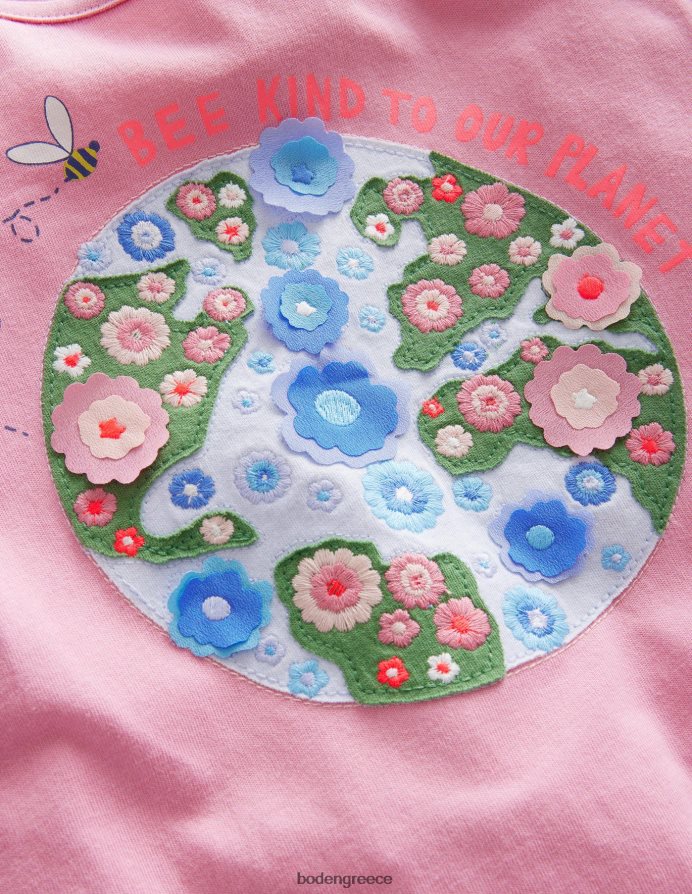 ροζ πλανήτης φορμάικας είδη ένδυσης φτερωτή κορυφή Boden κορίτσια 464PH83182