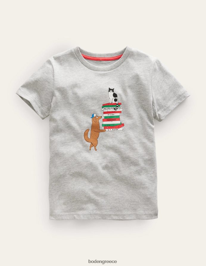 σκύλος γκρίζος μάργας είδη ένδυσης καινοτόμο μπλουζάκι Boden κορίτσια 464PH83211