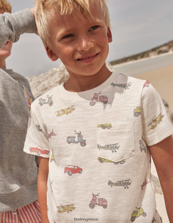 πολλά αυτοκίνητα είδη ένδυσης μπλουζάκι με στάμπα σε όλο το μήκος Boden κορίτσια 464PH83250