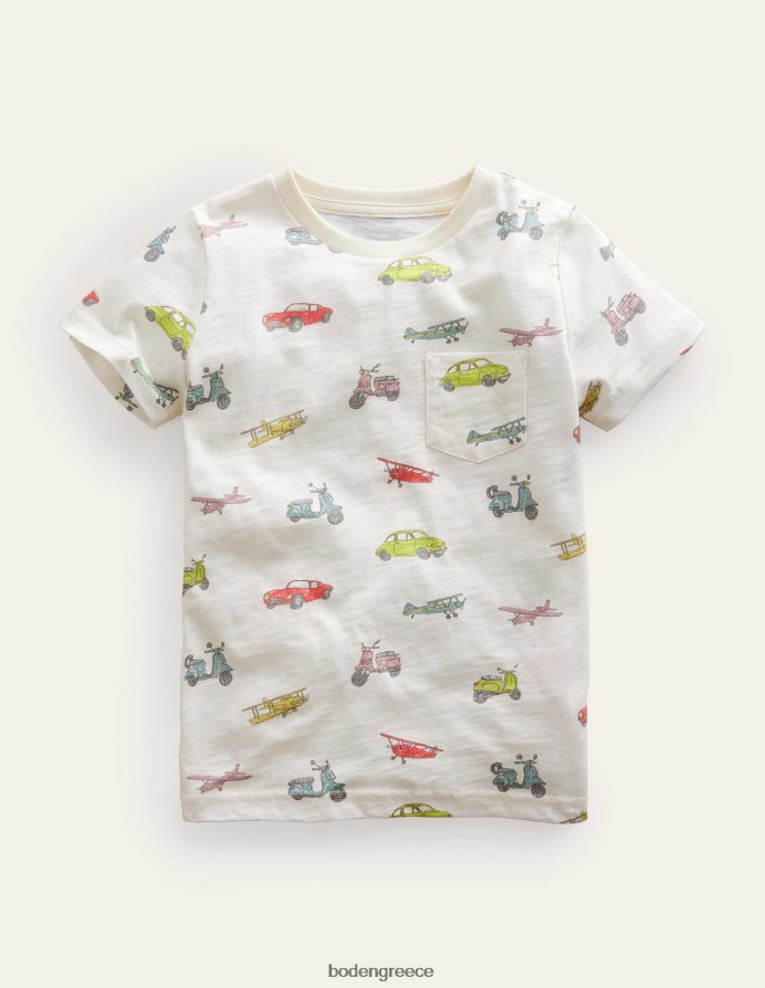 πολλά αυτοκίνητα είδη ένδυσης μπλουζάκι με στάμπα σε όλο το μήκος Boden κορίτσια 464PH83250