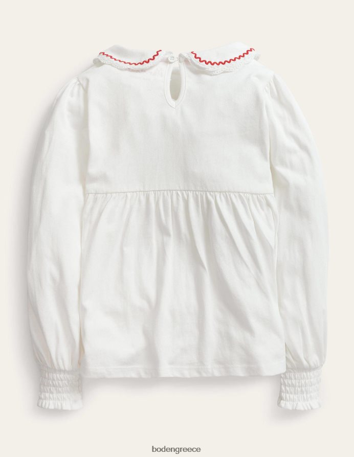 ελεφαντόδοντο είδη ένδυσης μπλουζάκι με γιακά Boden κορίτσια 464PH83276