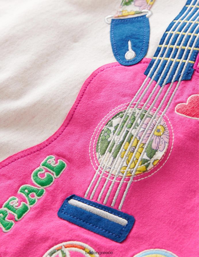 μάργα βρώμης είδη ένδυσης μπλουζάκι απλικέ μπροστά & πίσω Boden κορίτσια 464PH8755