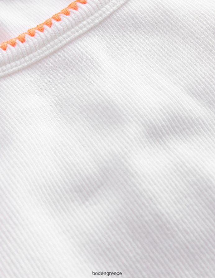 άσπρο είδη ένδυσης κομμένο γιλέκο Boden κορίτσια 464PH8764