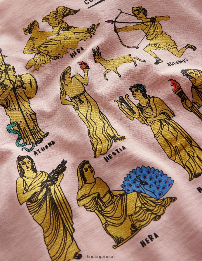 ροζ της Προβηγκίας είδη ένδυσης T-shirt της ελληνικής θεάς Boden κορίτσια 464PH83001