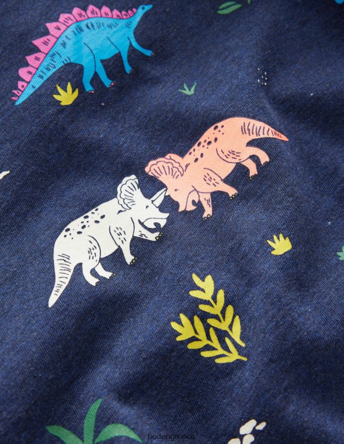 ναυτική μάργα είδη ένδυσης T-shirt με στάμπα gitd Boden κορίτσια 464PH83296