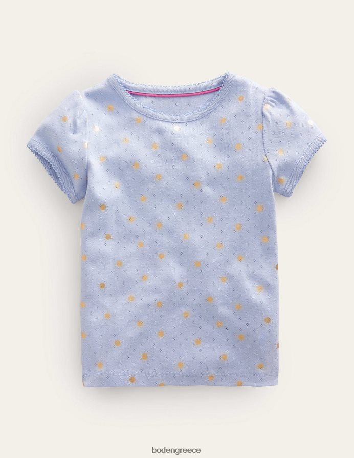 brunnera μπλε/χρυσοί ήλιοι είδη ένδυσης κοντομάνικο πουέντ Boden κορίτσια 464PH8770