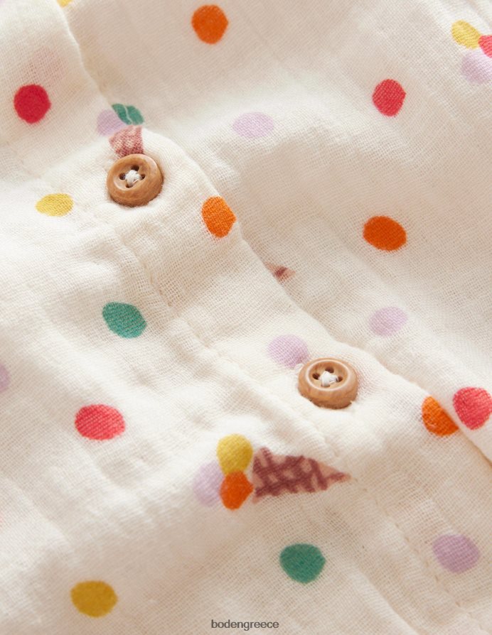 παγωτά με λοβό βανίλιας είδη ένδυσης διπλό πανί crop top Boden κορίτσια 464PH82828