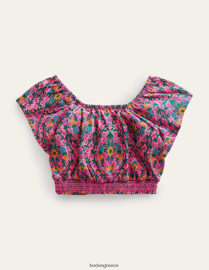 αμπέλι αζαλέας είδη ένδυσης crop top με τετράγωνο λαιμό Boden κορίτσια 464PH8762