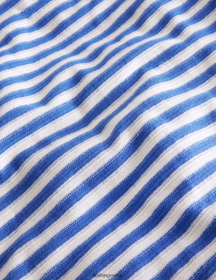 delft μπλε/λευκό είδη ένδυσης υφή βρετονική Boden κορίτσια 464PH83195