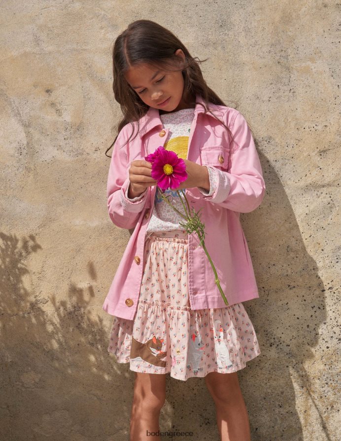 floral λεμονάδα ιβουάρ είδη ένδυσης κεντημένο τοπ Boden κορίτσια 464PH82863