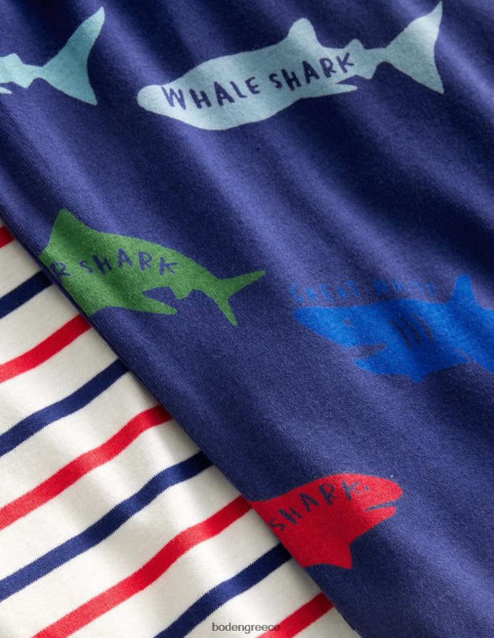 δεξιά mutli καρχαρίες είδη ένδυσης άνετη διπλή κοντή πιτζάμες Boden κορίτσια 464PH82683