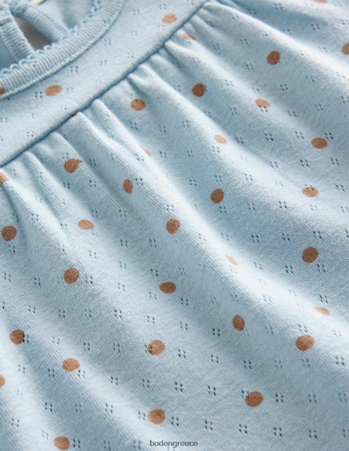 σερφ μπλε είδη ένδυσης τοπ από pointelle Boden κορίτσια 464PH82927