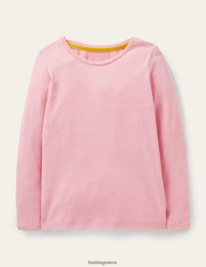 φορμάικα ροζ είδη ένδυσης μπλουζάκι supersoft pointelle Boden κορίτσια 464PH8769