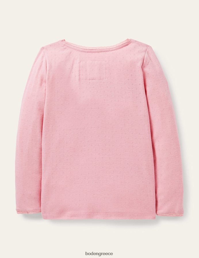 φορμάικα ροζ είδη ένδυσης μπλουζάκι supersoft pointelle Boden κορίτσια 464PH8769