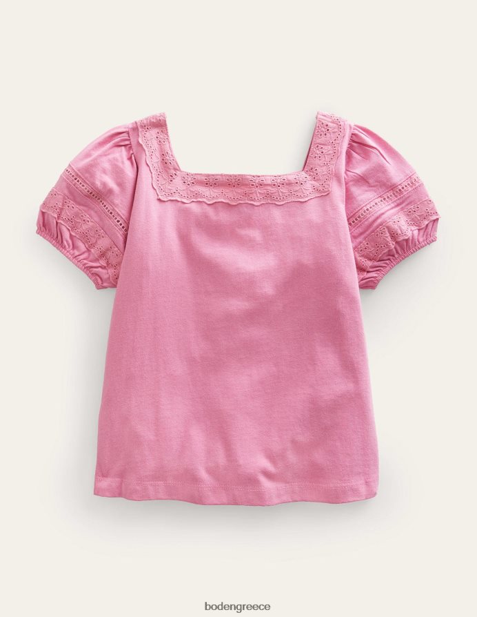 φορμάικα ροζ είδη ένδυσης τετράγωνο λαιμό swing top Boden κορίτσια 464PH82964