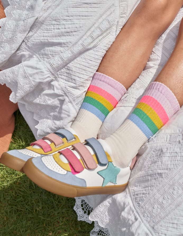 πολυ παστέλ είδη υπόδησης δερμάτινα χαμηλά μπλουζάκια Boden κορίτσια 464PH8825