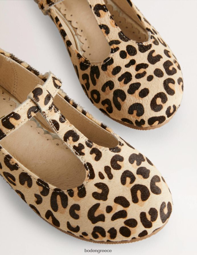 λεοπάρδαλη είδη υπόδησης πάρτι t-bar παπούτσια Boden κορίτσια 464PH82761