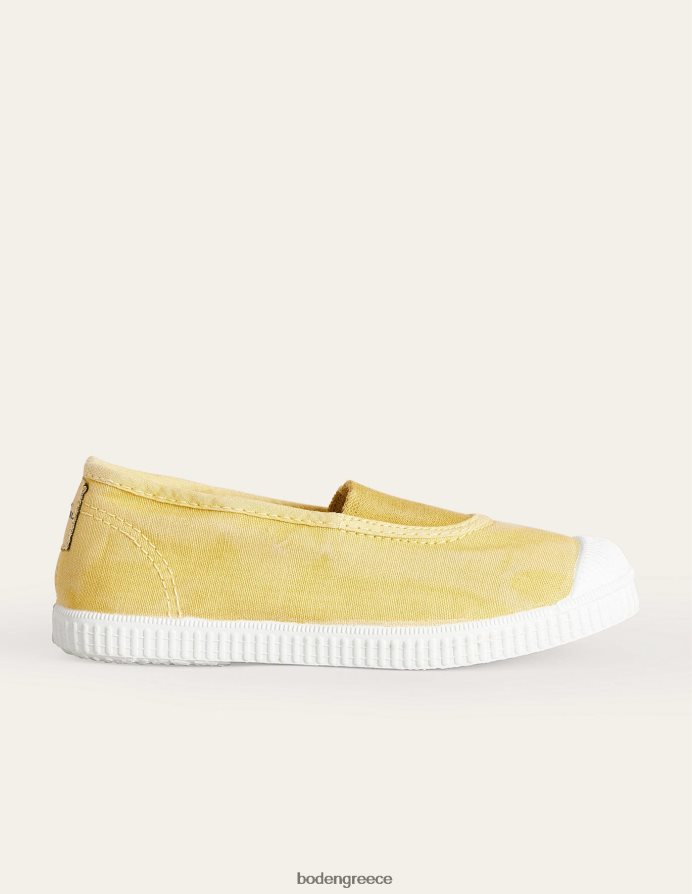 κίτρινος είδη υπόδησης καμβά plimsolls Boden κορίτσια 464PH8824