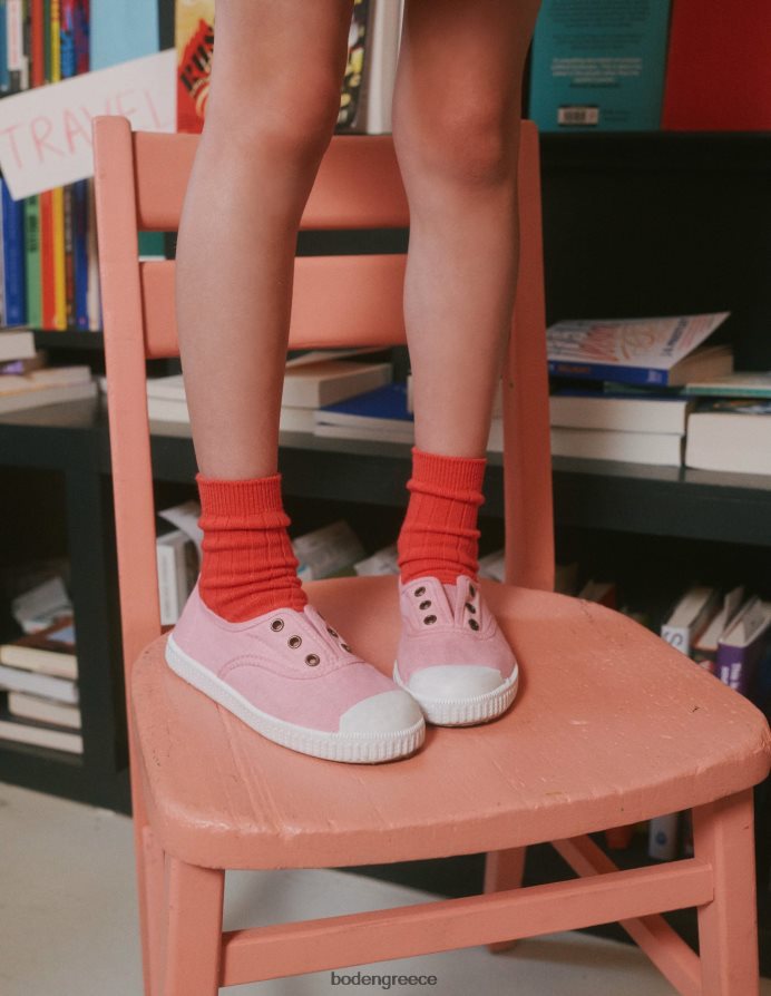 καμέο ροζ είδη υπόδησης pull-ons καμβά χωρίς κορδόνια Boden κορίτσια 464PH8812