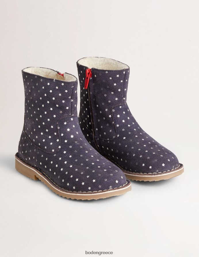 αστέρι του κολεγιακού ναυτικού είδη υπόδησης καστόρινα μποτάκια με αστέρια Boden κορίτσια 464PH82716