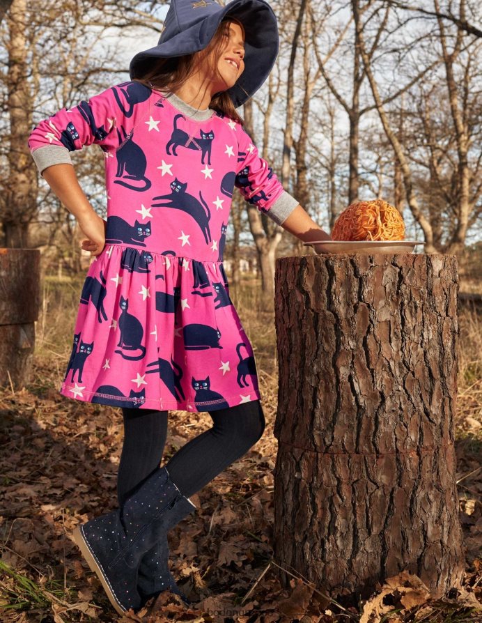 κολεγιακό ναυτικό πολλαπλών σημείων είδη υπόδησης κηλίδες ψηλές σουέτ μπότες Boden κορίτσια 464PH82723