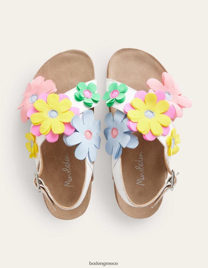 άσπρο είδη υπόδησης σανδάλια crossover Boden κορίτσια 464PH82774