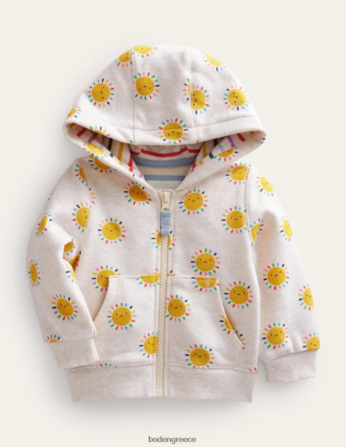 βρώμη μάργα ουράνιο τόξο ήλιοι είδη ένδυσης εμπριμέ κουκούλα Boden μωρό 464PH83362