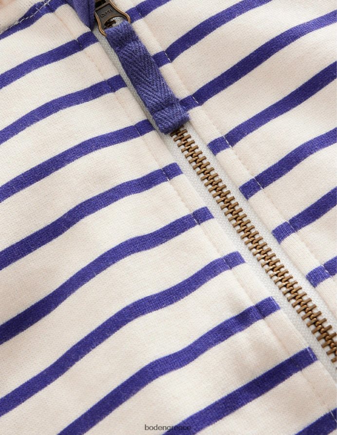 δεξιά/ιβουάρ είδη ένδυσης τζέρσεϊ ριγέ κουκούλα Boden μωρό 464PH83373