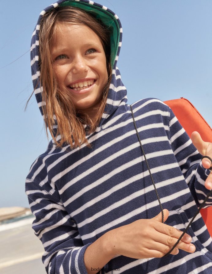 κολεγιακό ναυτικό/λευκό είδη ένδυσης πετσέτα ρίψης Boden μωρό 464PH8469