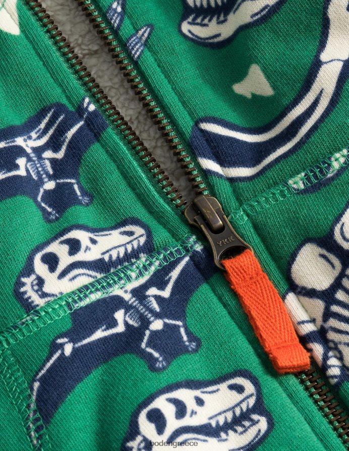 βαθύ γρασίδι πράσινα κόκαλα dino είδη ένδυσης δασύτριχο κουκούλα Boden μωρό 464PH83411