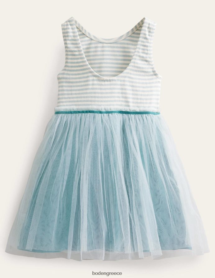 τροπική βροχή πράσινο είδη ένδυσης φόρεμα ζέρσεϊ από τούλι Boden μωρό 464PH83334