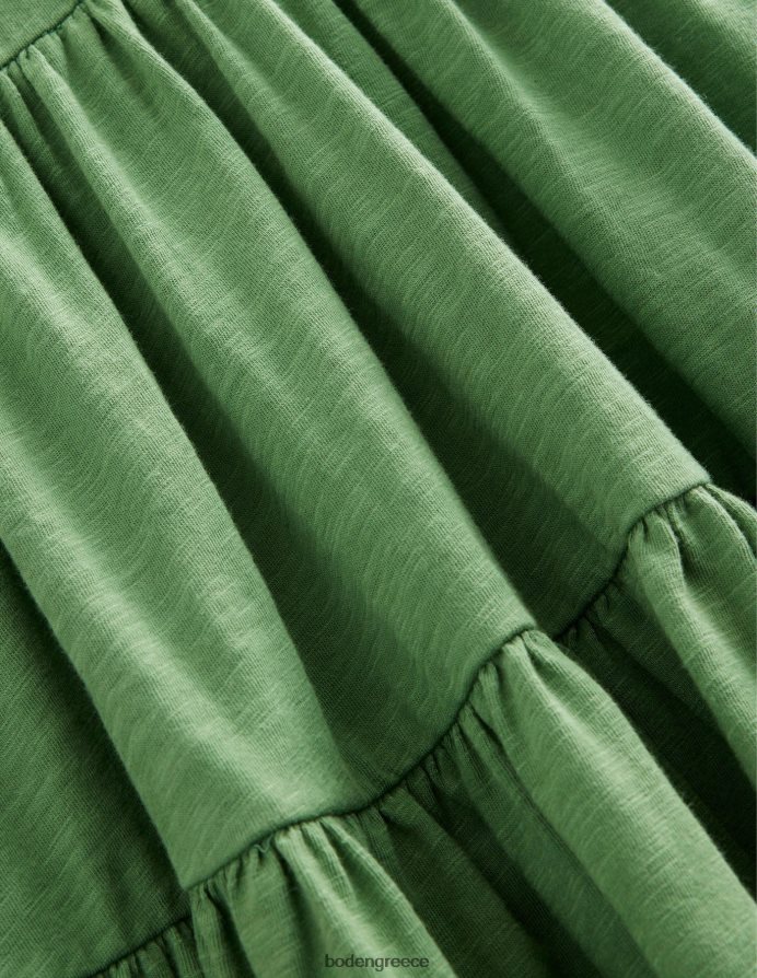 πράσινο σαφάρι είδη ένδυσης στριφτό φόρεμα ζέρσεϊ Boden μωρό 464PH83335