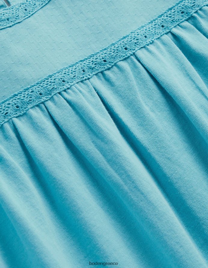 μπλε δελφίνι είδη ένδυσης φόρεμα ζέρσεϊ με φτερούγισμα Boden μωρό 464PH8342