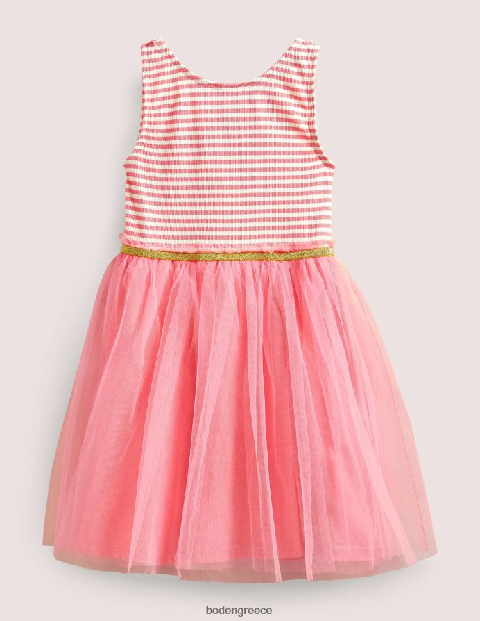 ελαφρύ τριαντάφυλλο είδη ένδυσης φόρεμα ζέρσεϊ από τούλι Boden μωρό 464PH83462