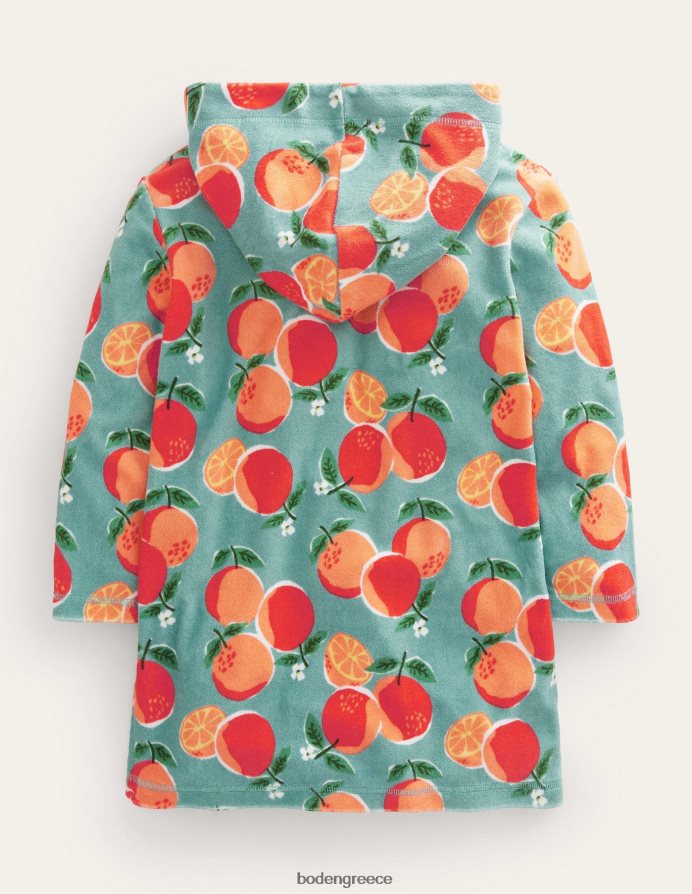 γαλάζια πορτοκάλια είδη ένδυσης μοτίβο φόρεμα παραλίας Boden μωρό 464PH83464