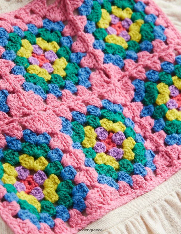 εκρού μάργα είδη ένδυσης φόρεμα με βελονάκι με υφή Boden μωρό 464PH8347