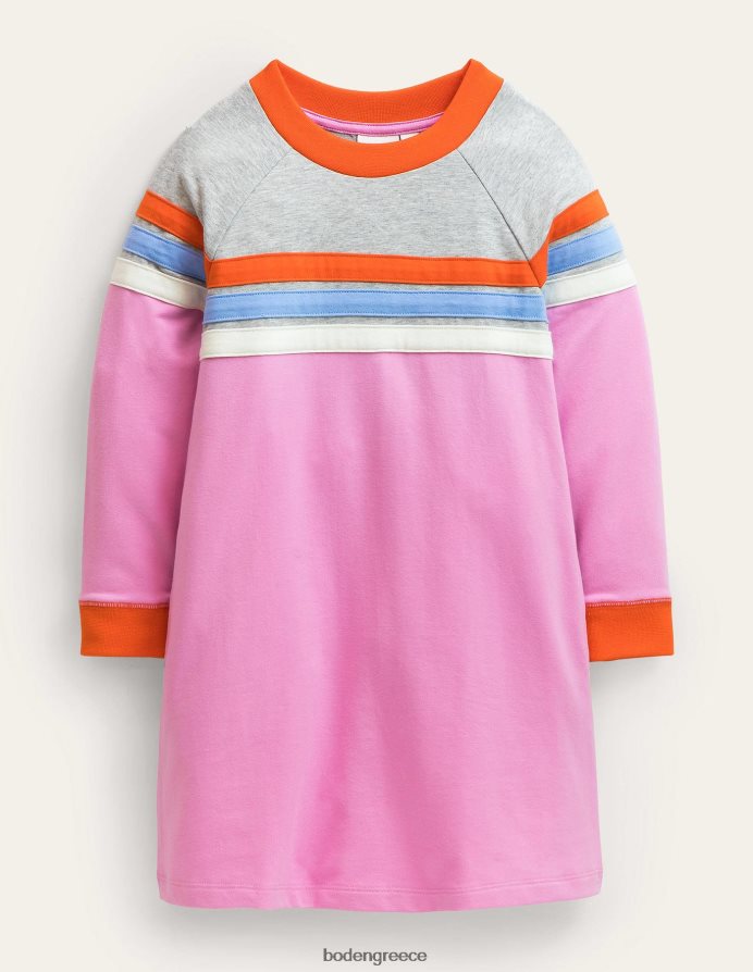 ρίγα σιφόν λιλά είδη ένδυσης σπορ ρεγκλάν φόρεμα Boden μωρό 464PH83490